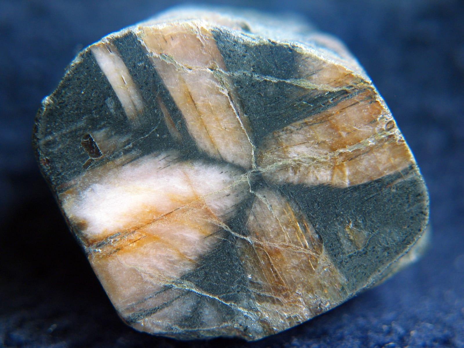 Chiastolite mineral