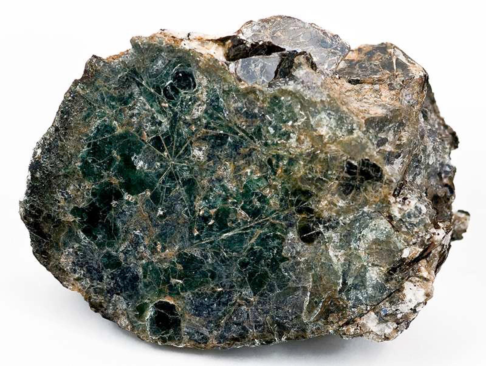 Cordierite in its metamorphic host rock