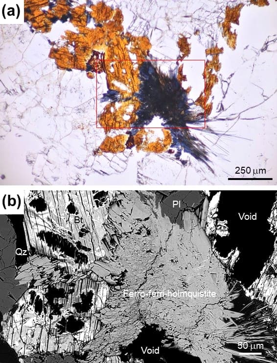 Ferro-ferri-holmquistite mineral — Ferro ferri holmquistite