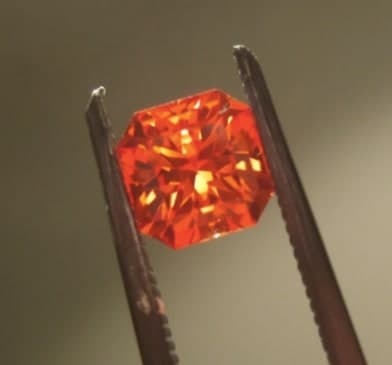 Padparadscha Sapphire specimen - Padparadscha sapphire