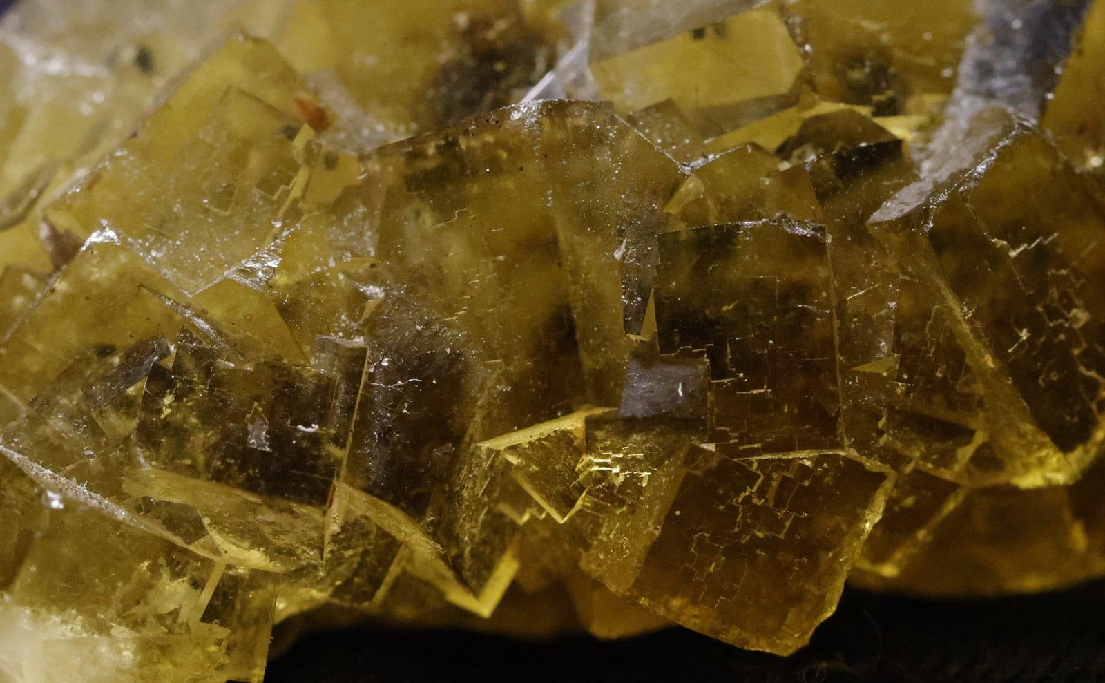 Yellow Fluorite mineral