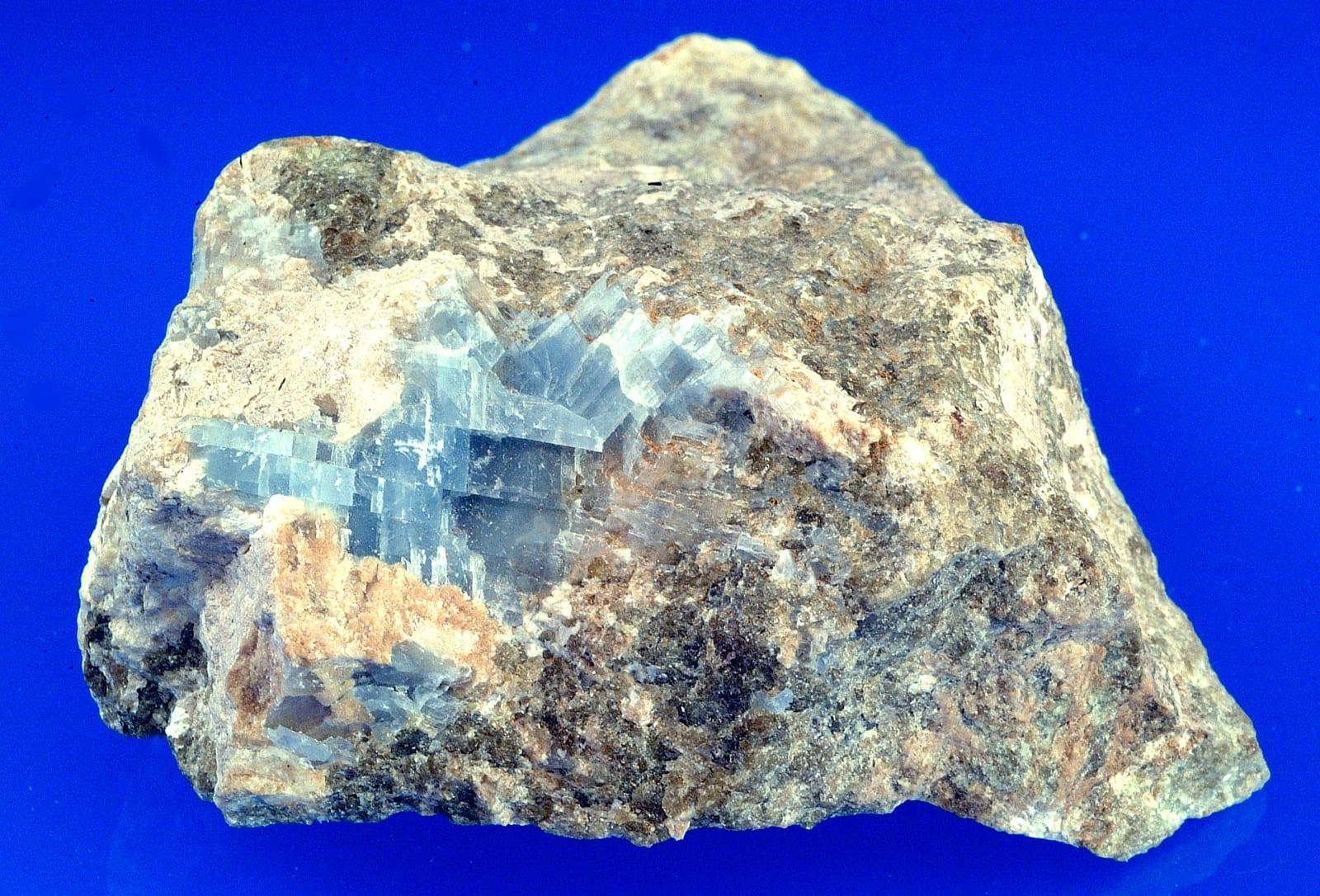 Blue Calcite mineral