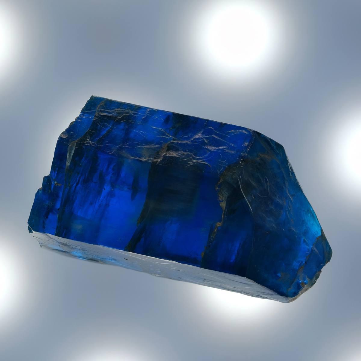 Blue Fluorapatite gemstone