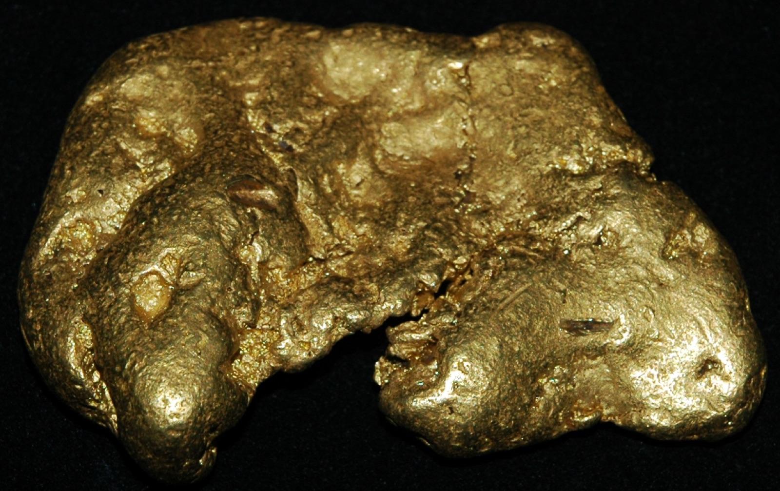 Placer gold nugget from California