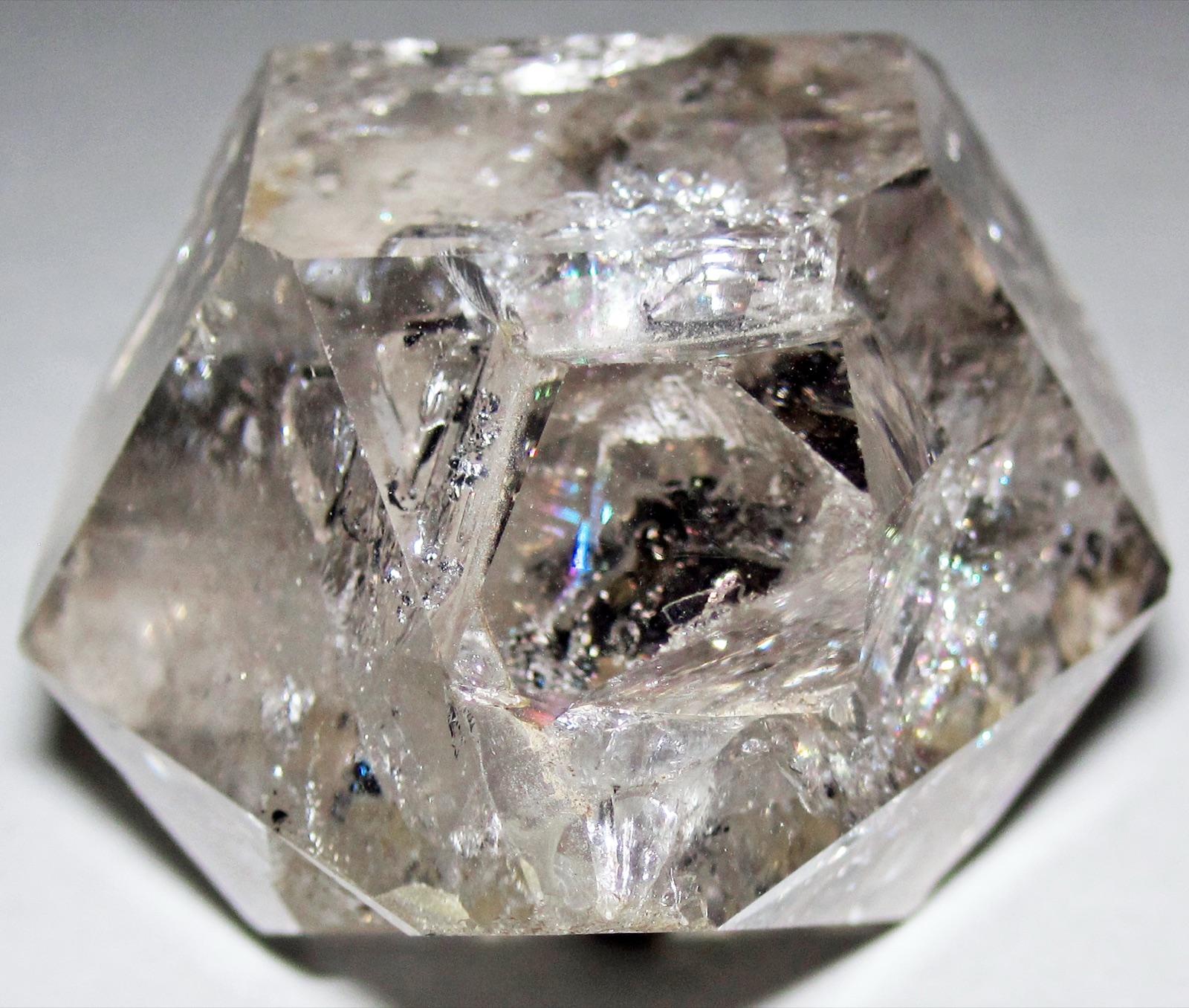 Doubly terminated Herkimer quartz crystal from New York