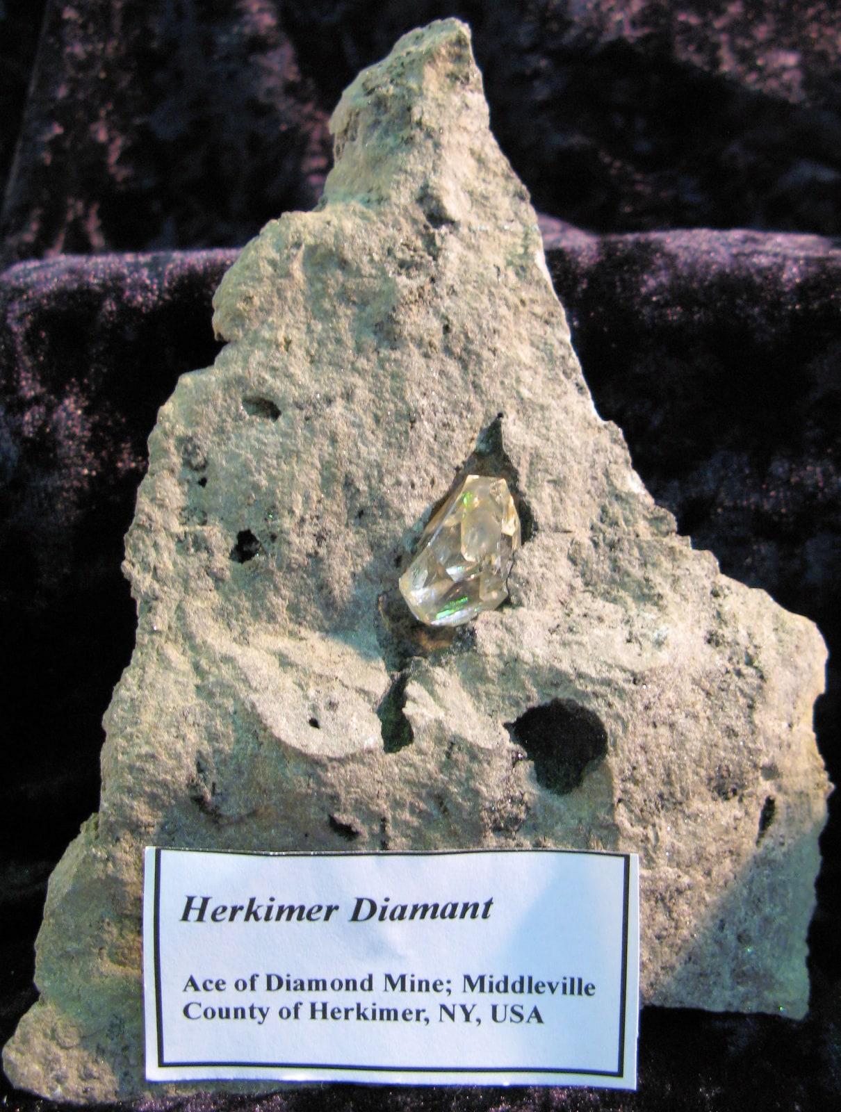 Herkimer Diamond specimen - Herkimer Diamant Middleville, County of Herkimer, NY, USA