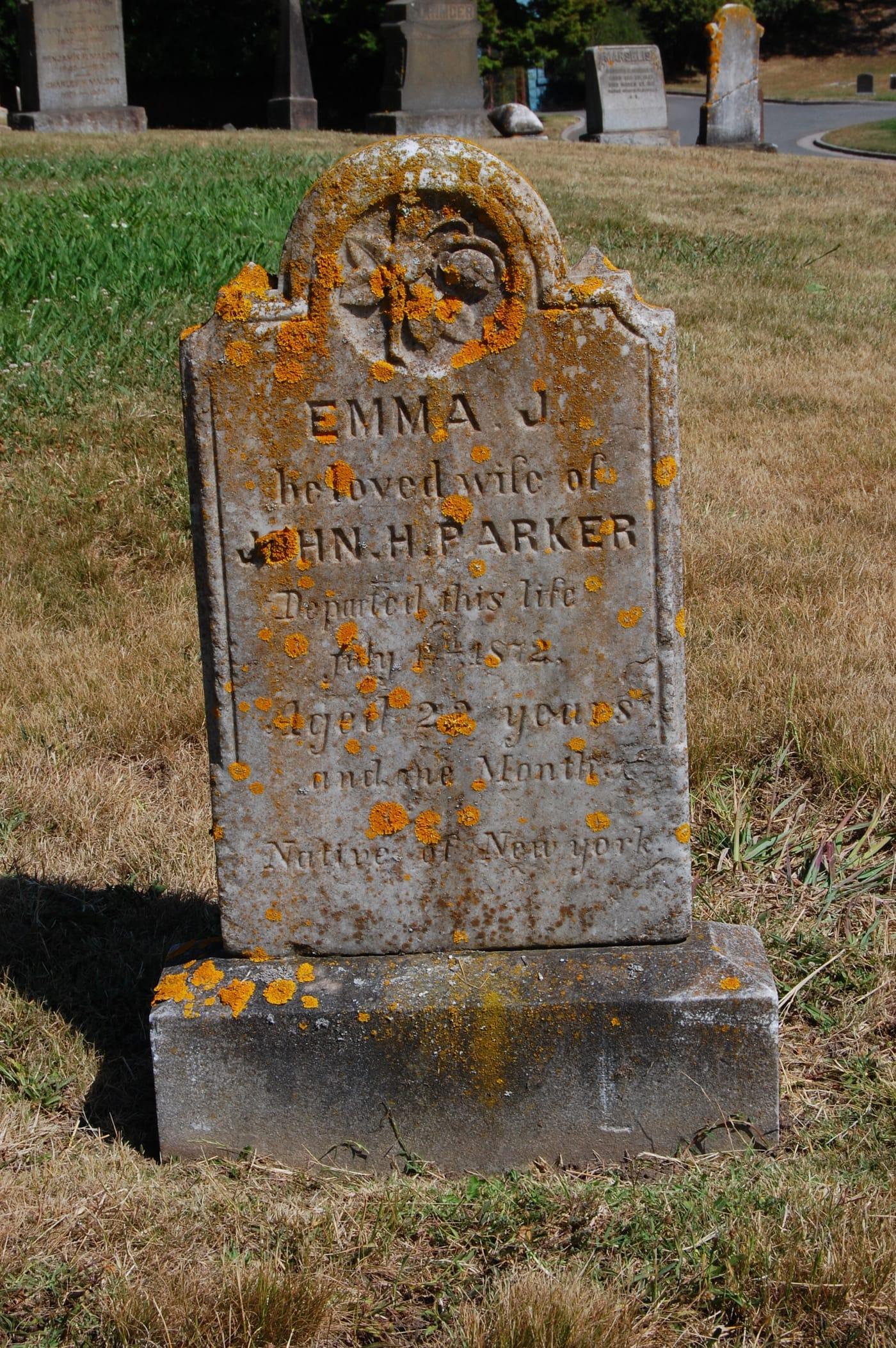 USA Oakland Mountain View Cemetery Grave of Emma Parker at Parker Mountain, Lemhi County, Idaho