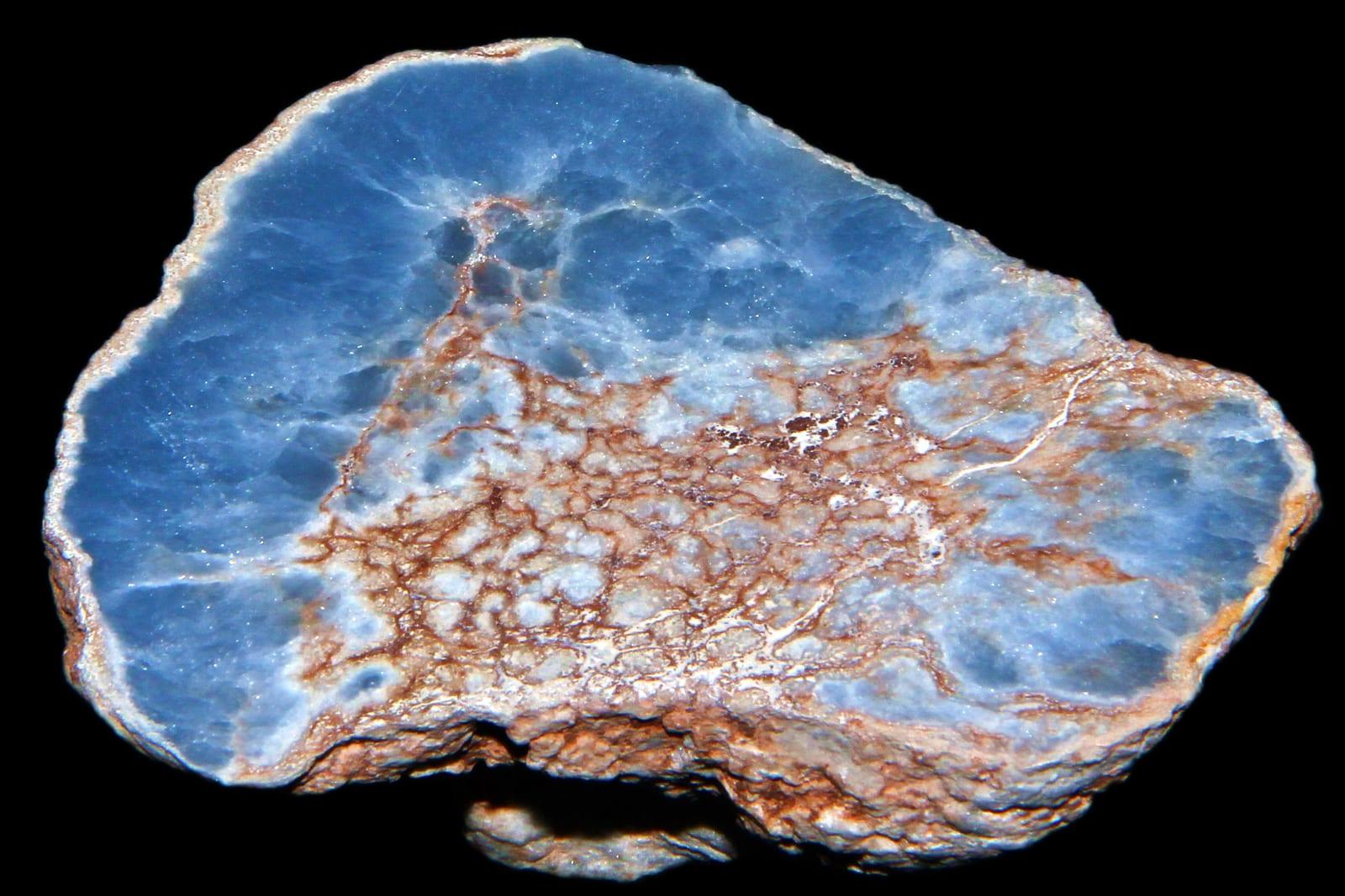 Angelite mineral, Angelit, anhydryt, celestyt Lima, Peru