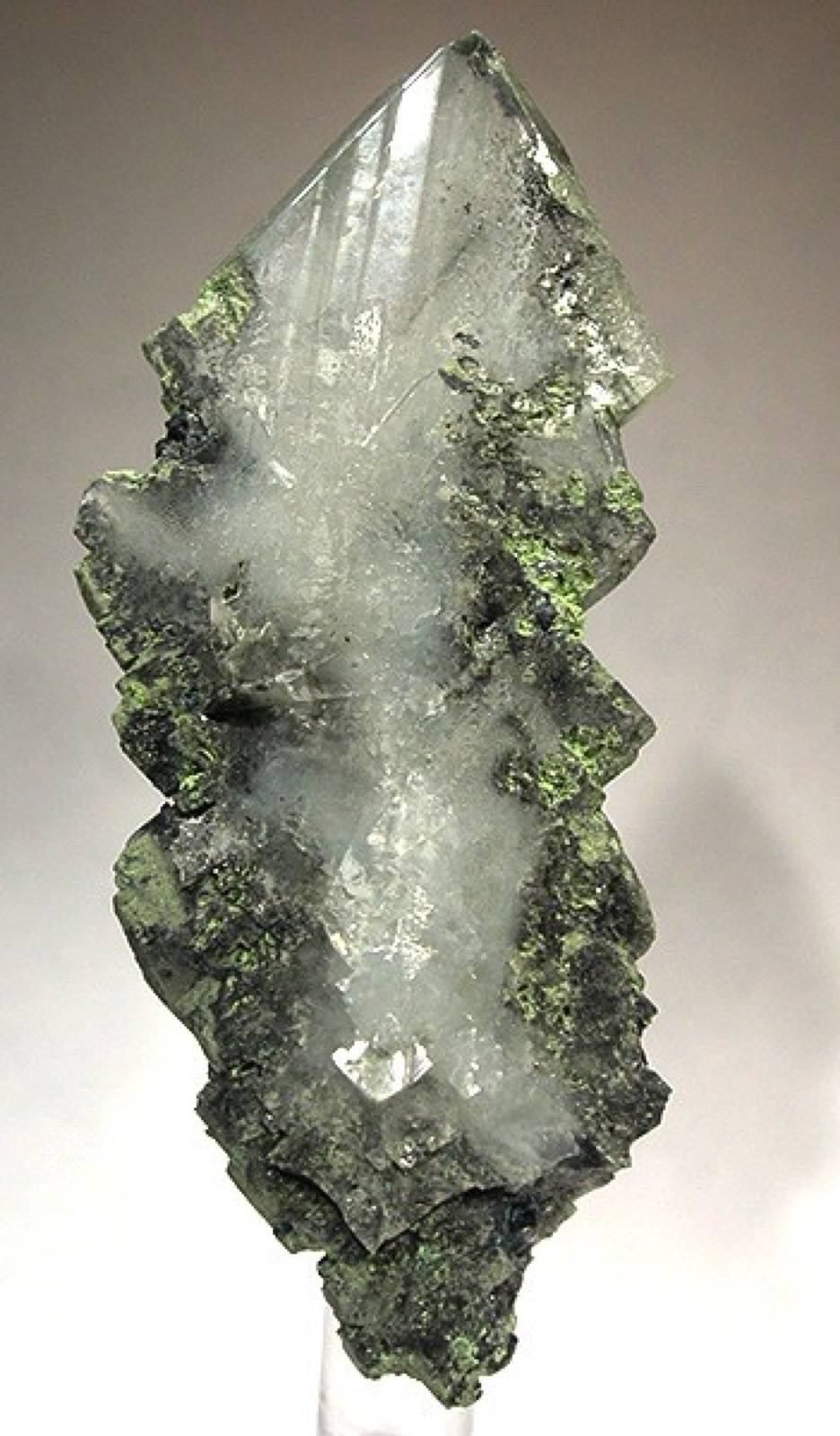 Flattened spearpoint anglesite crystal, Tsumeb