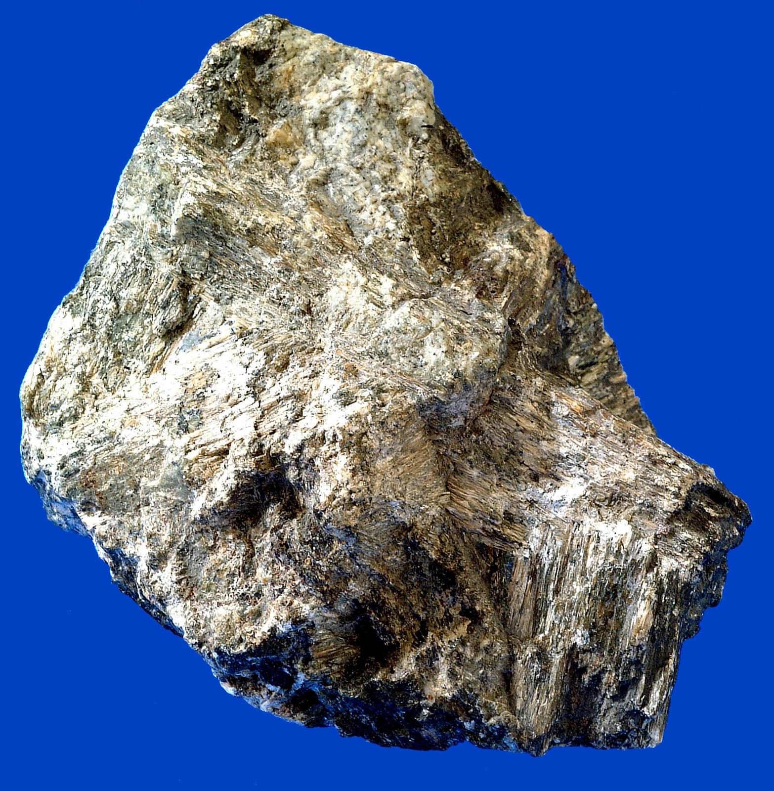 Asbestos chrysotile mineral specimen