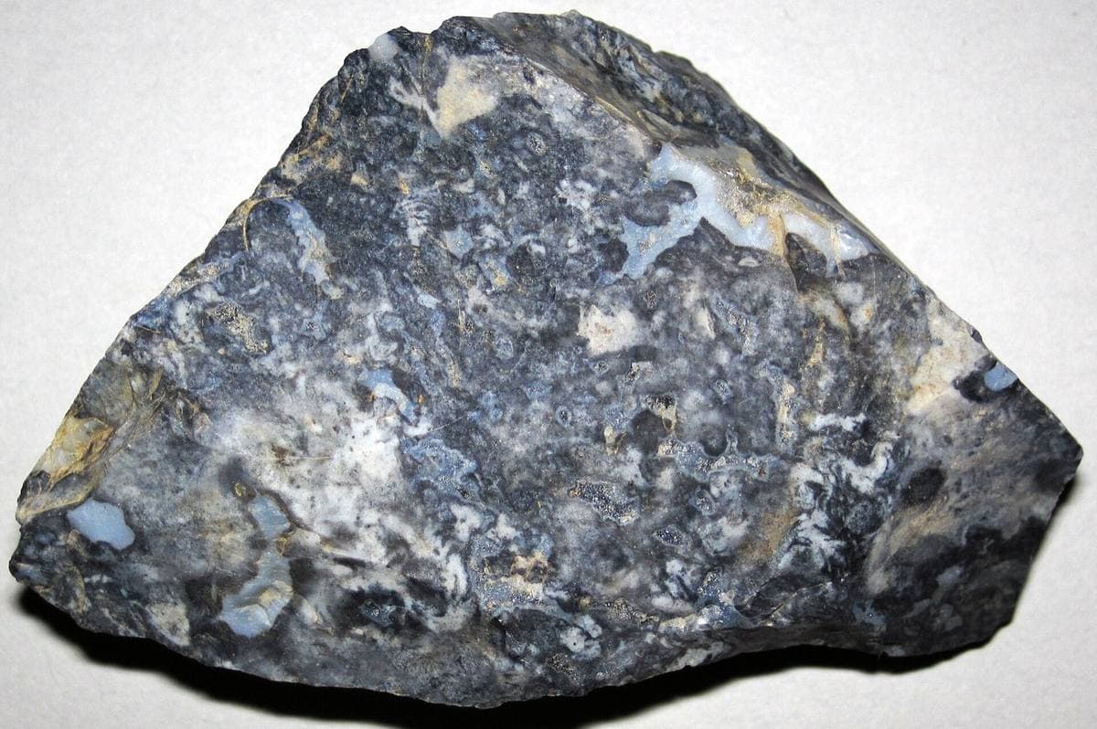 Blue-grey Nellie Blue flint specimen, Ohio