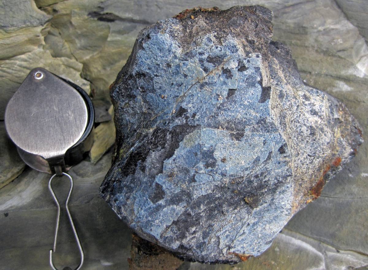 Blue Vivianite gemstone