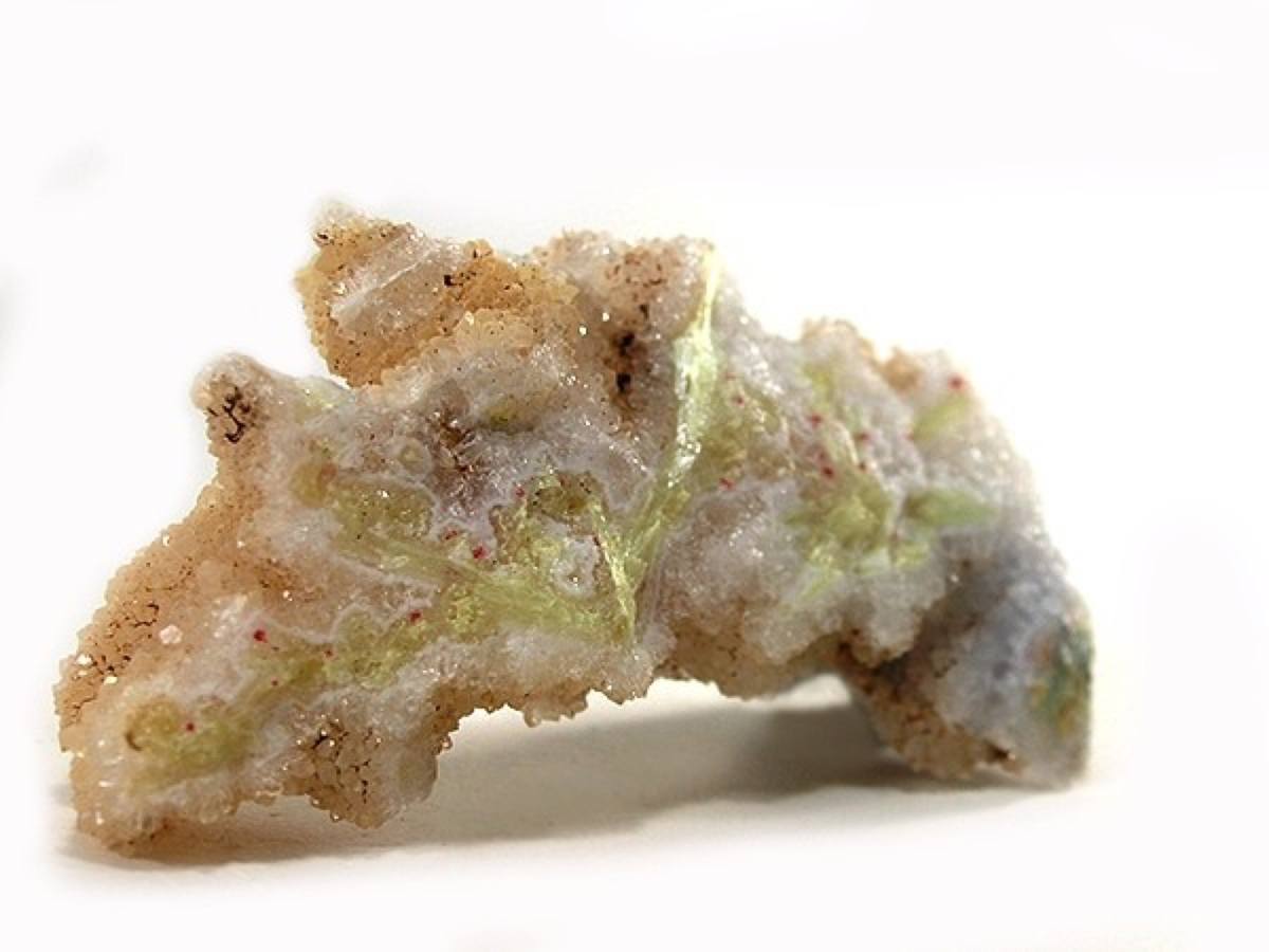 Carpathite crystals on quartz