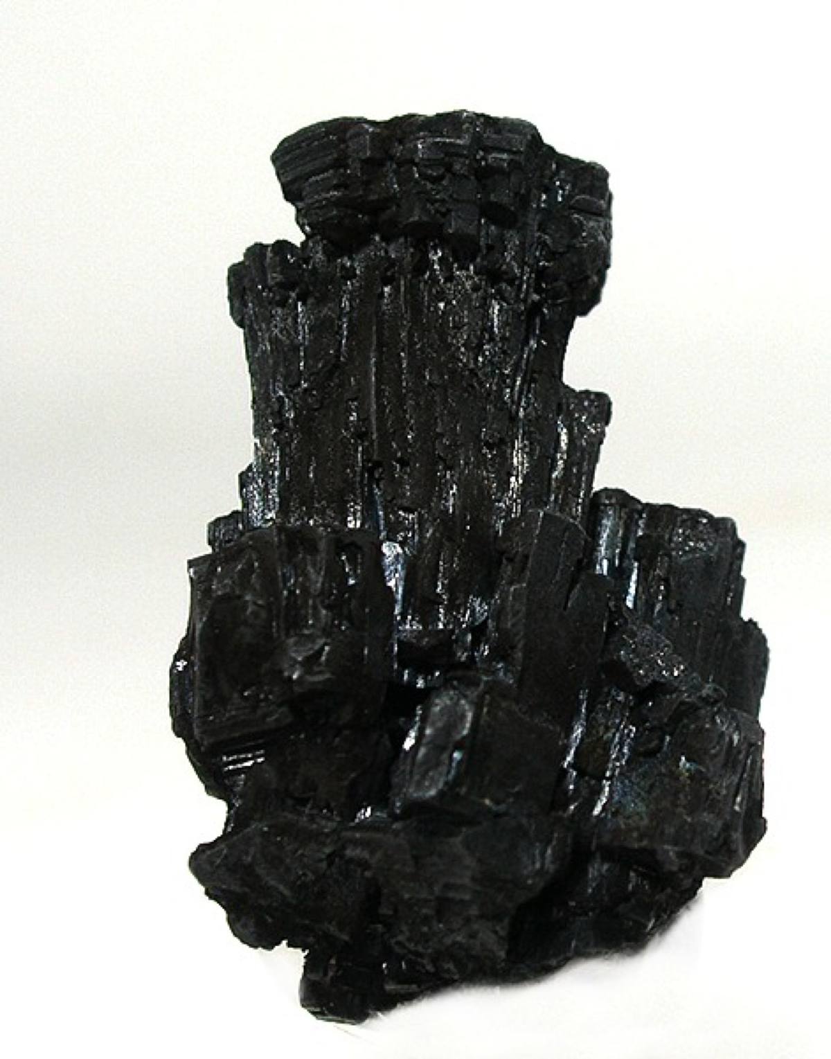 Striated tabular chalcocite crystal group, Bristol Copper Mine, Connecticut