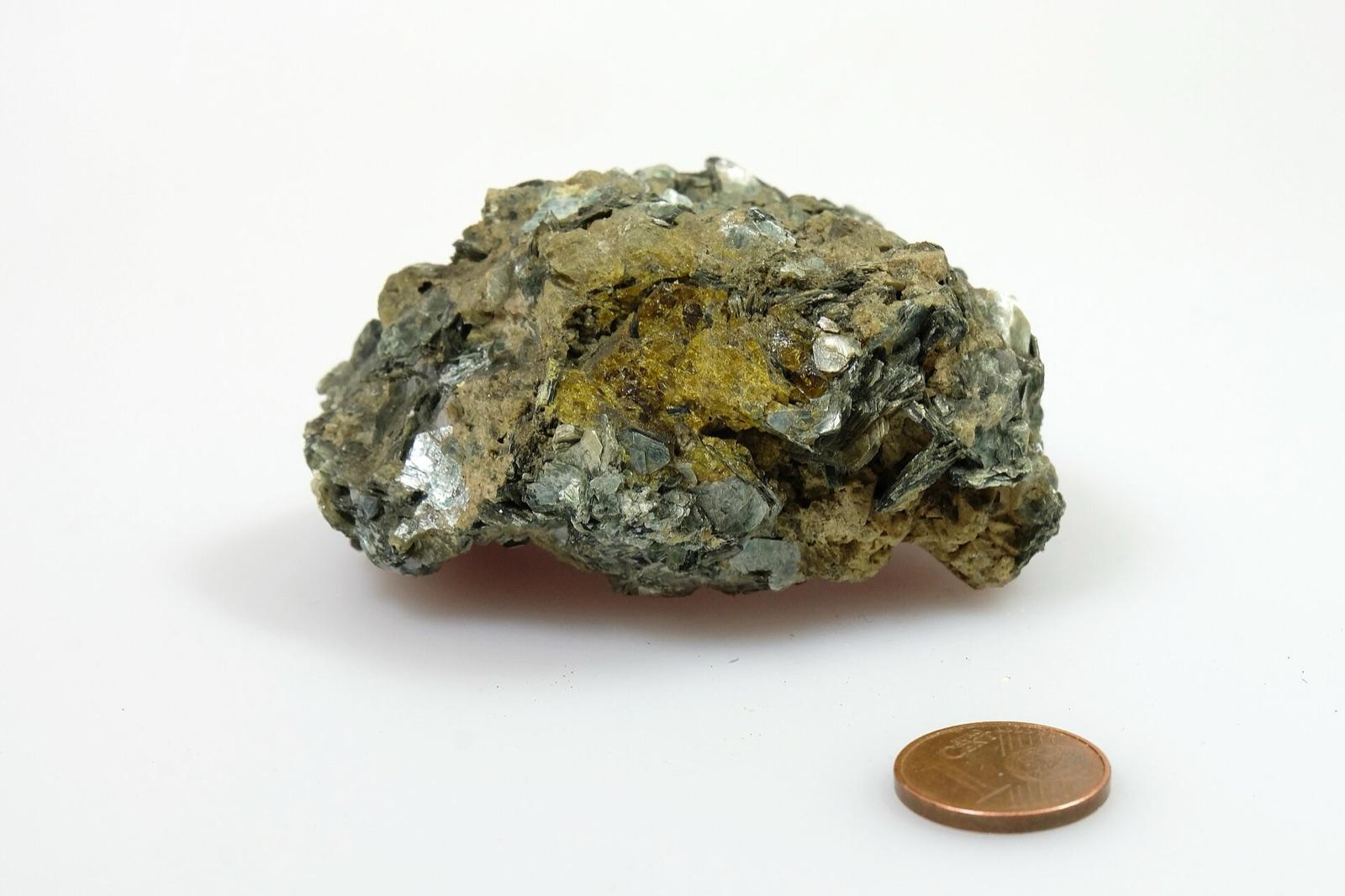 Green platy chlorite from Schneeberg, Erzgebirge, Saxony, Germany