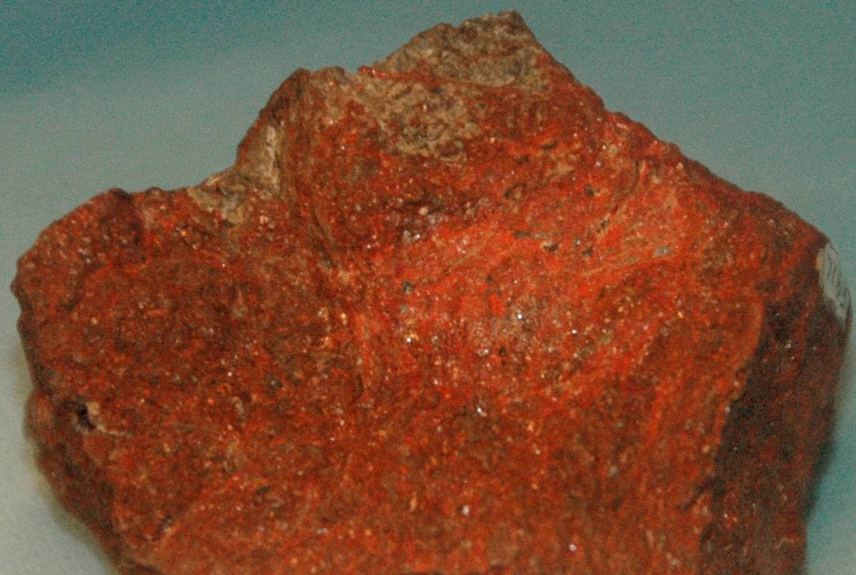 Scarlet earthy cinnabar, New Almaden, California