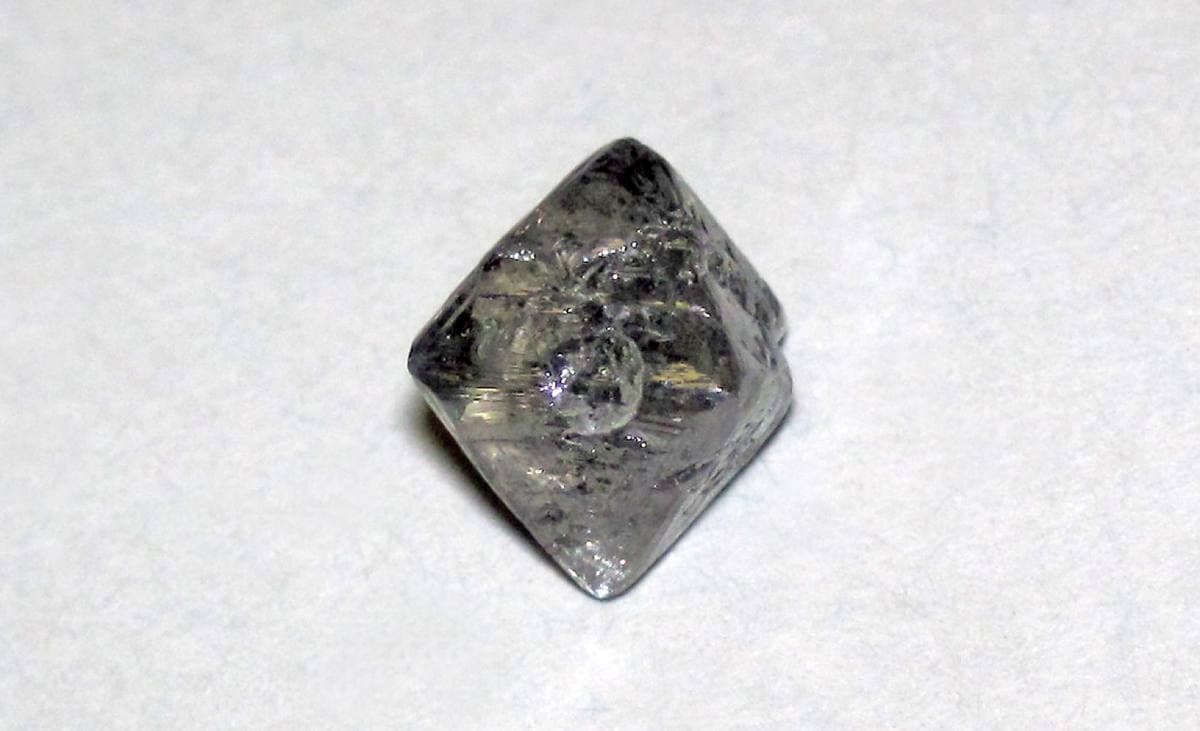 Sharp octahedral diamond crystal, the classic habit