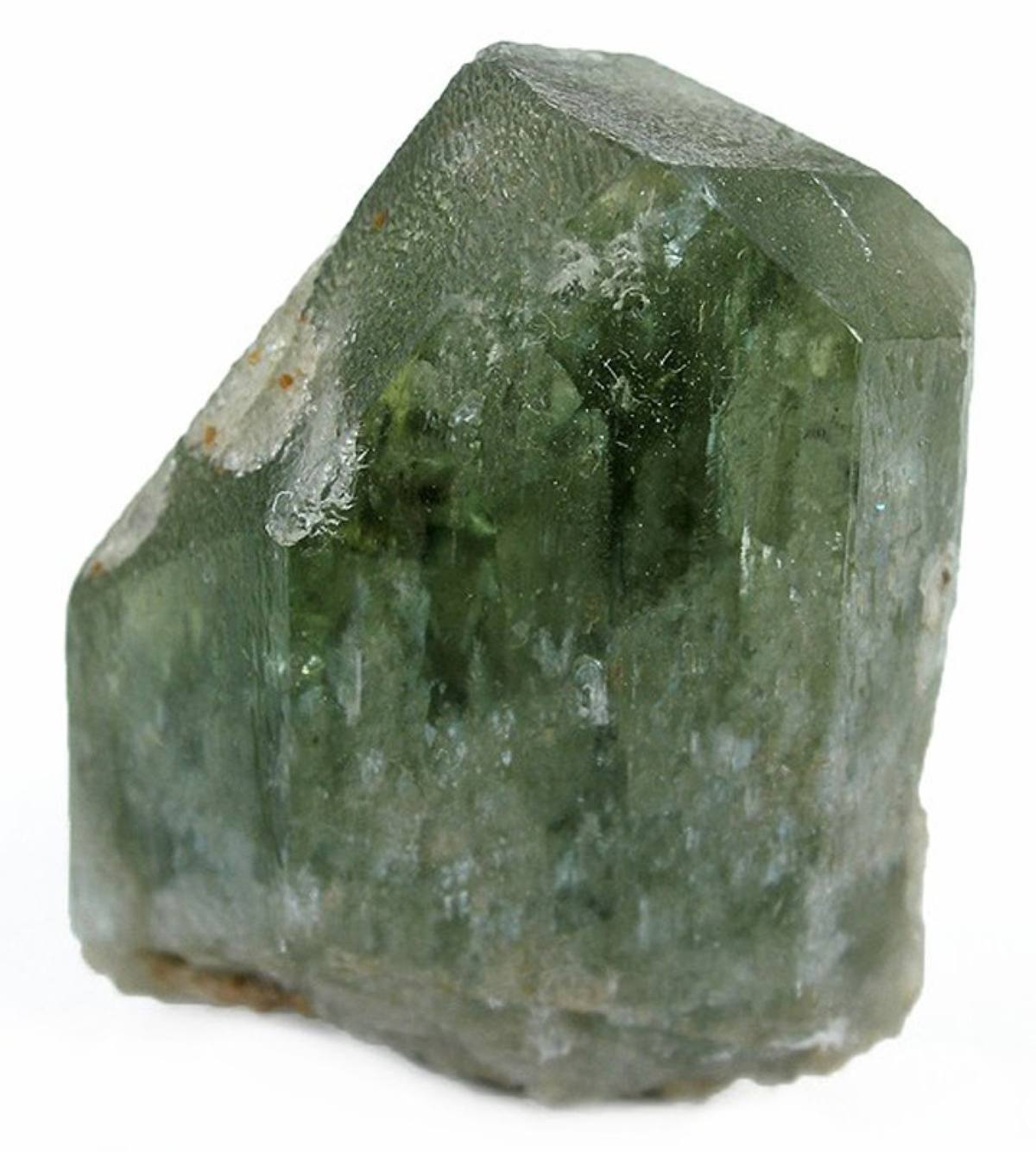 Dark green prismatic diopside crystal, De Kalb, New York