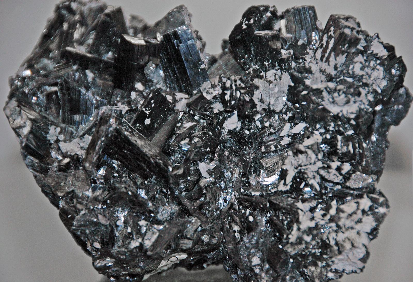 Black bladed enargite crystals from the Leonard Mine, Butte, Montana