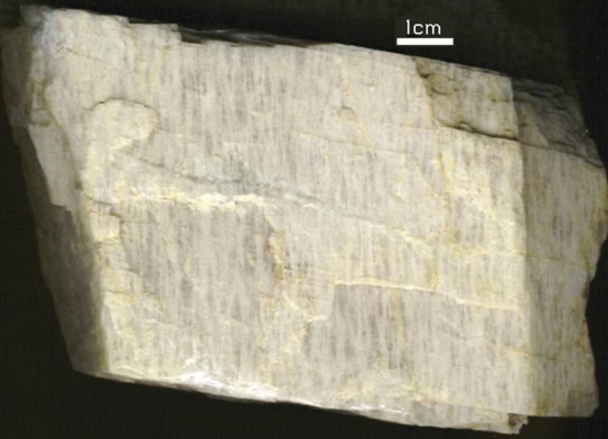 Perthitic feldspar with exsolution lamellae, Black Hills, South Dakota