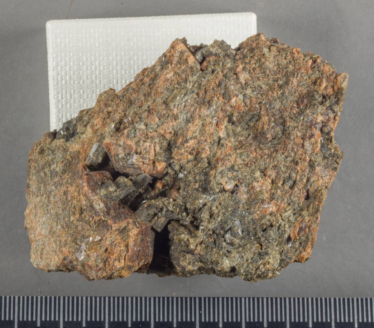 Ferro-ferri-hornblende gemstone