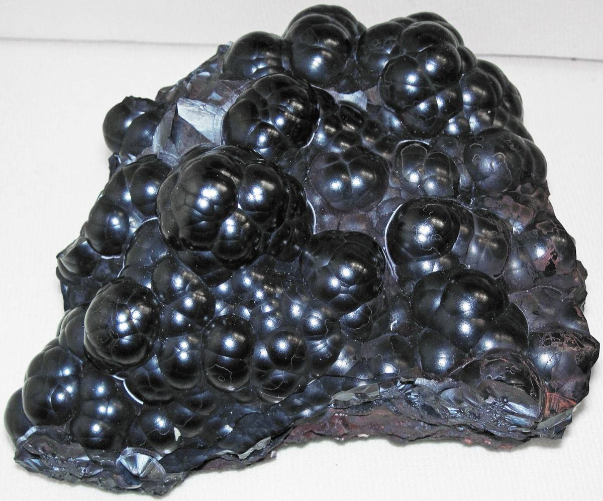 Black botryoidal hematite, Ishpeming, Michigan