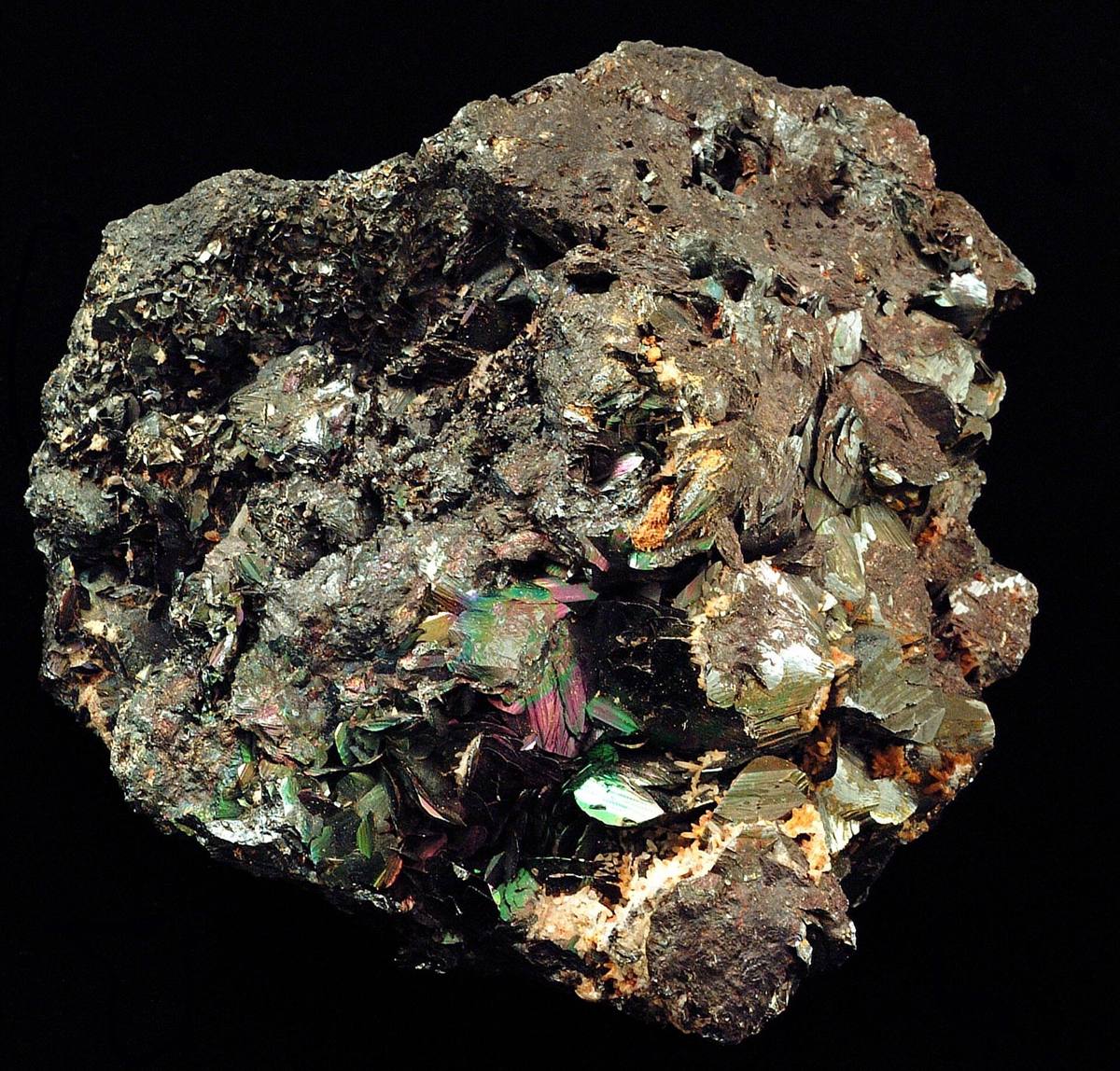 Specularite: micaceous hematite with splendent silvery plates