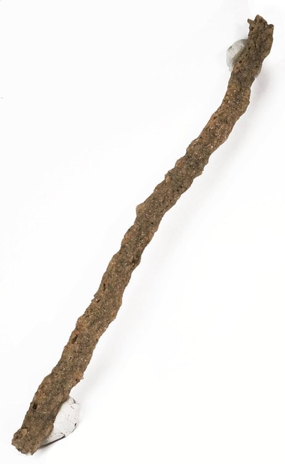 Lechatelierite fulgurite tube