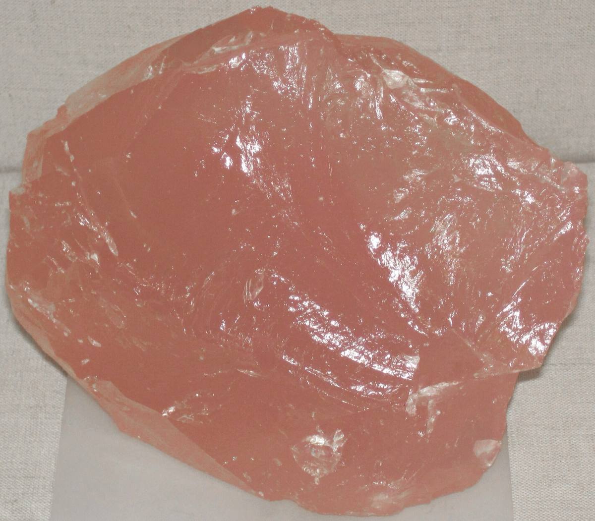 Translucent rose quartz, Hibbs Quarry, Hebron, Maine