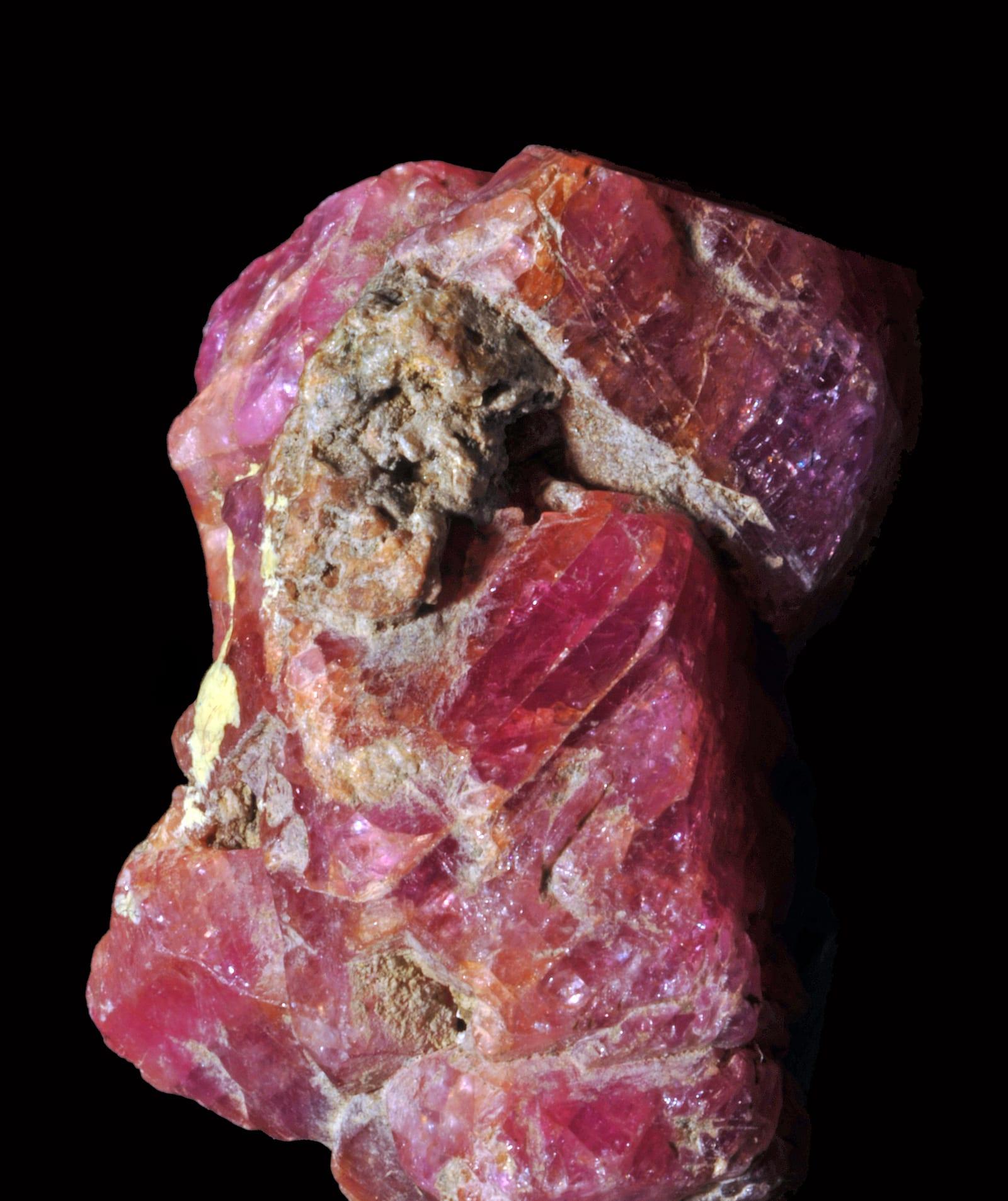 Ruby gemstone, Corindons rose et pourpre (20 mm) var. rubis (Pakistan)