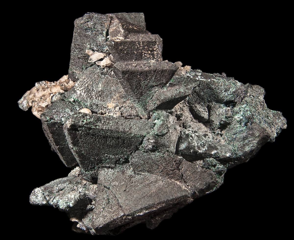 Sharp tetrahedral tennantite crystals, Tsumeb