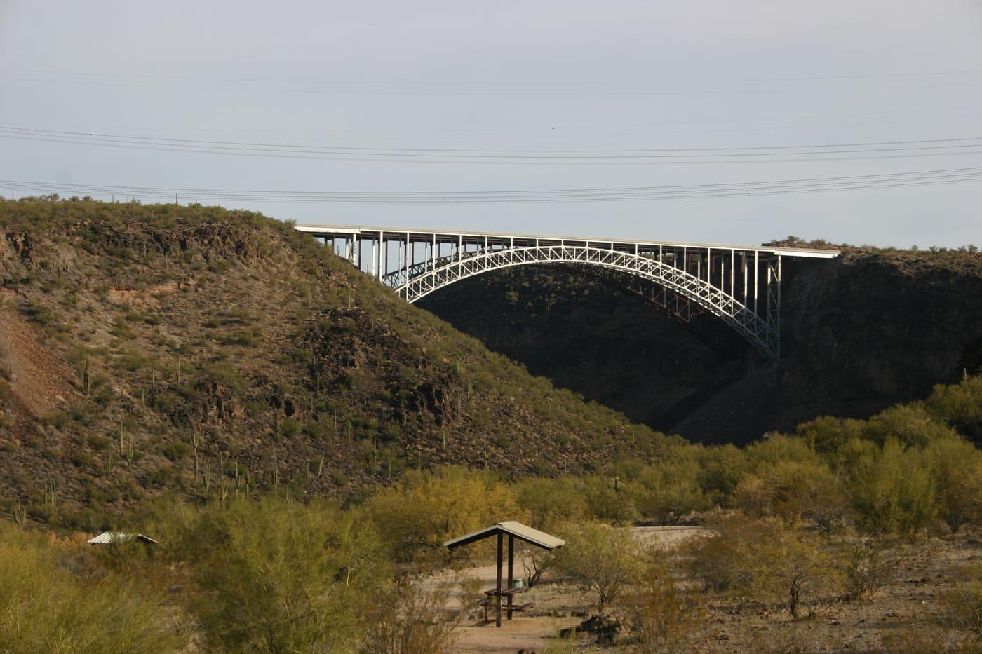US93   Burro Creek Bridges at Under Burro Creek Bridge, Mohave County, Arizona