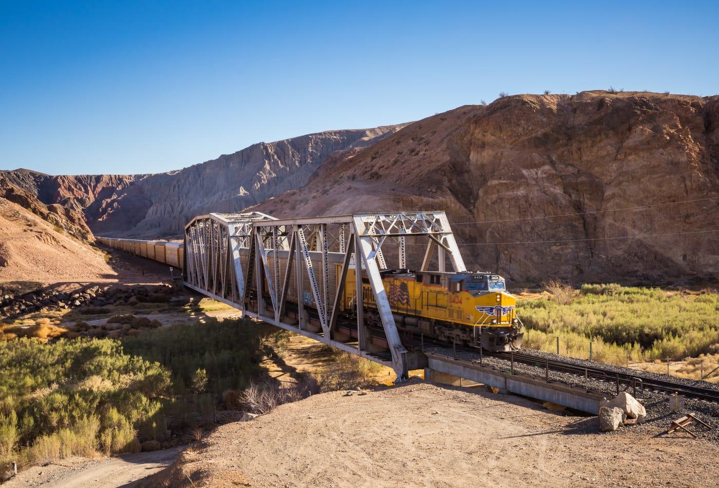Afton Canyon Train at Afton Canyon, San Bernardino County, California