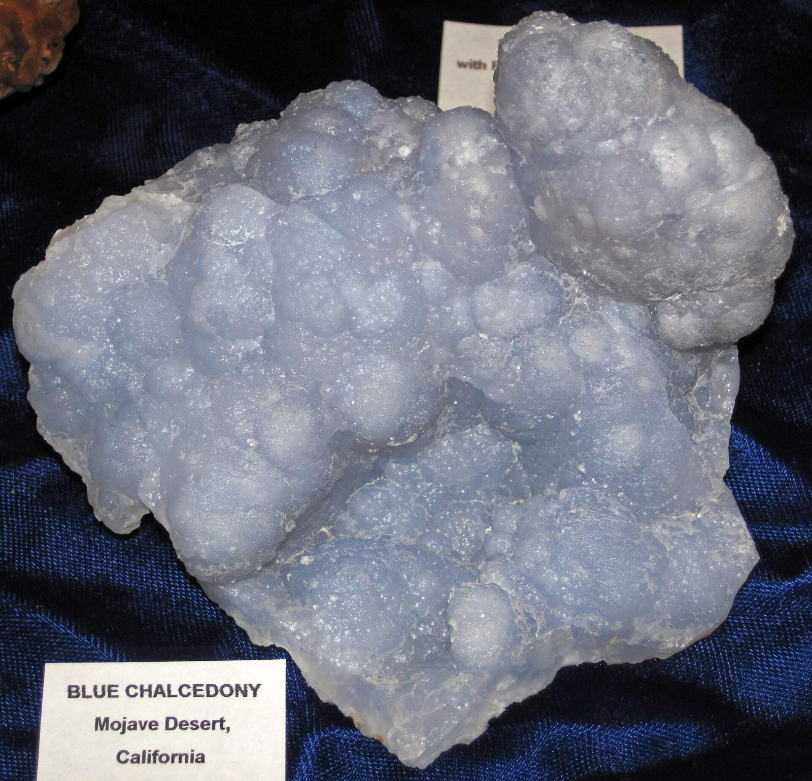 Botryoidal blue chalcedony from the Mojave Desert, California at Gem Hill, Kern County, California
