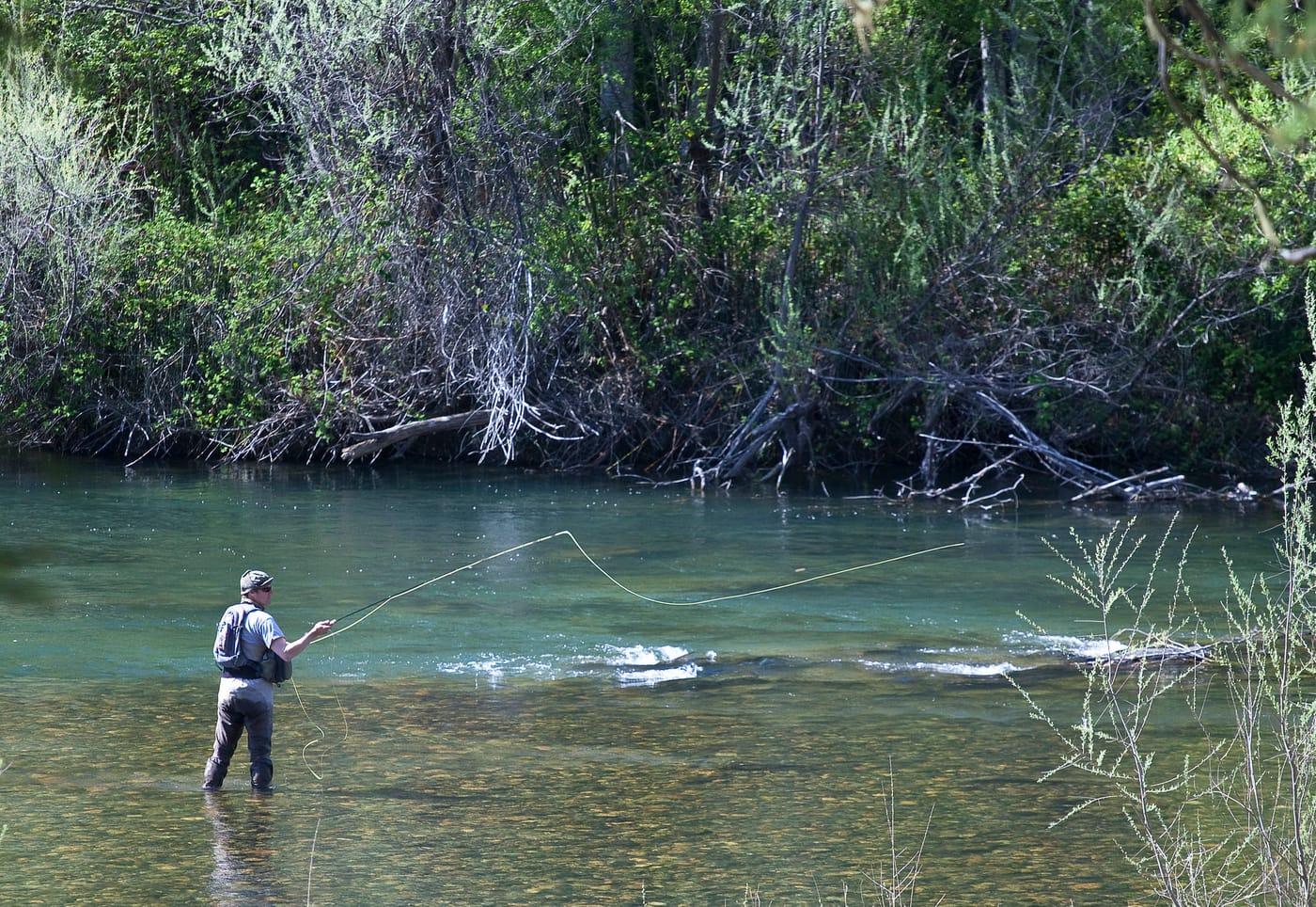 mypubliclandsroadtrip 2016  Places to Drop a Line, Trinity River (27880450884) at Trinity River, Trinity County, California