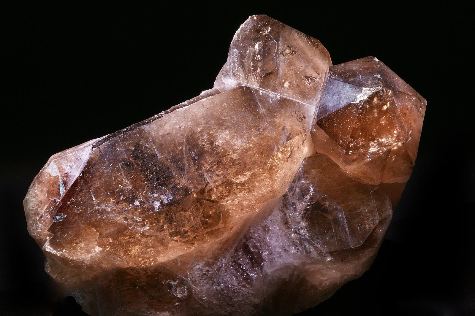 A smoky quartz crystal, like the smoky quartz weathering from the granite at Tunk Mountain