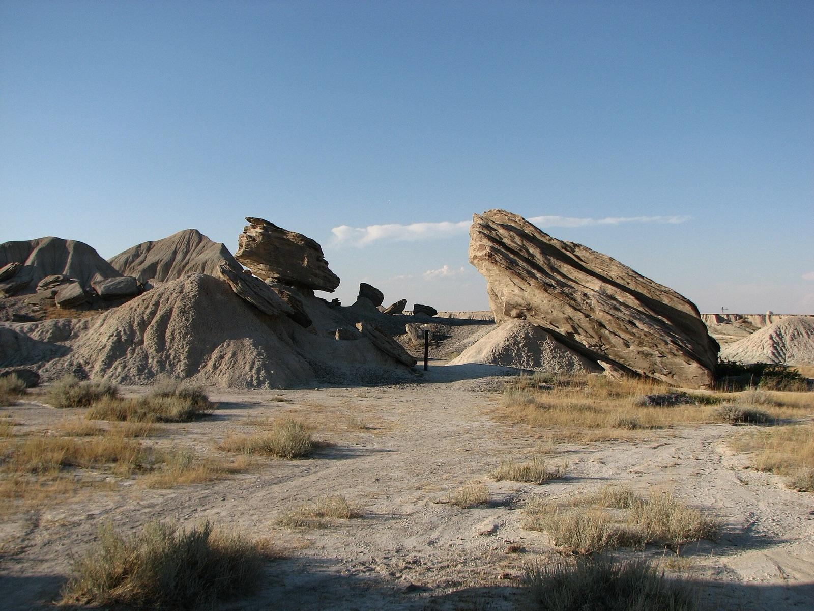 Eroded hoodoos of Toadstool Geologic Park on the Oglala National Grassland, near Crawford, Dawes County, Nebraska