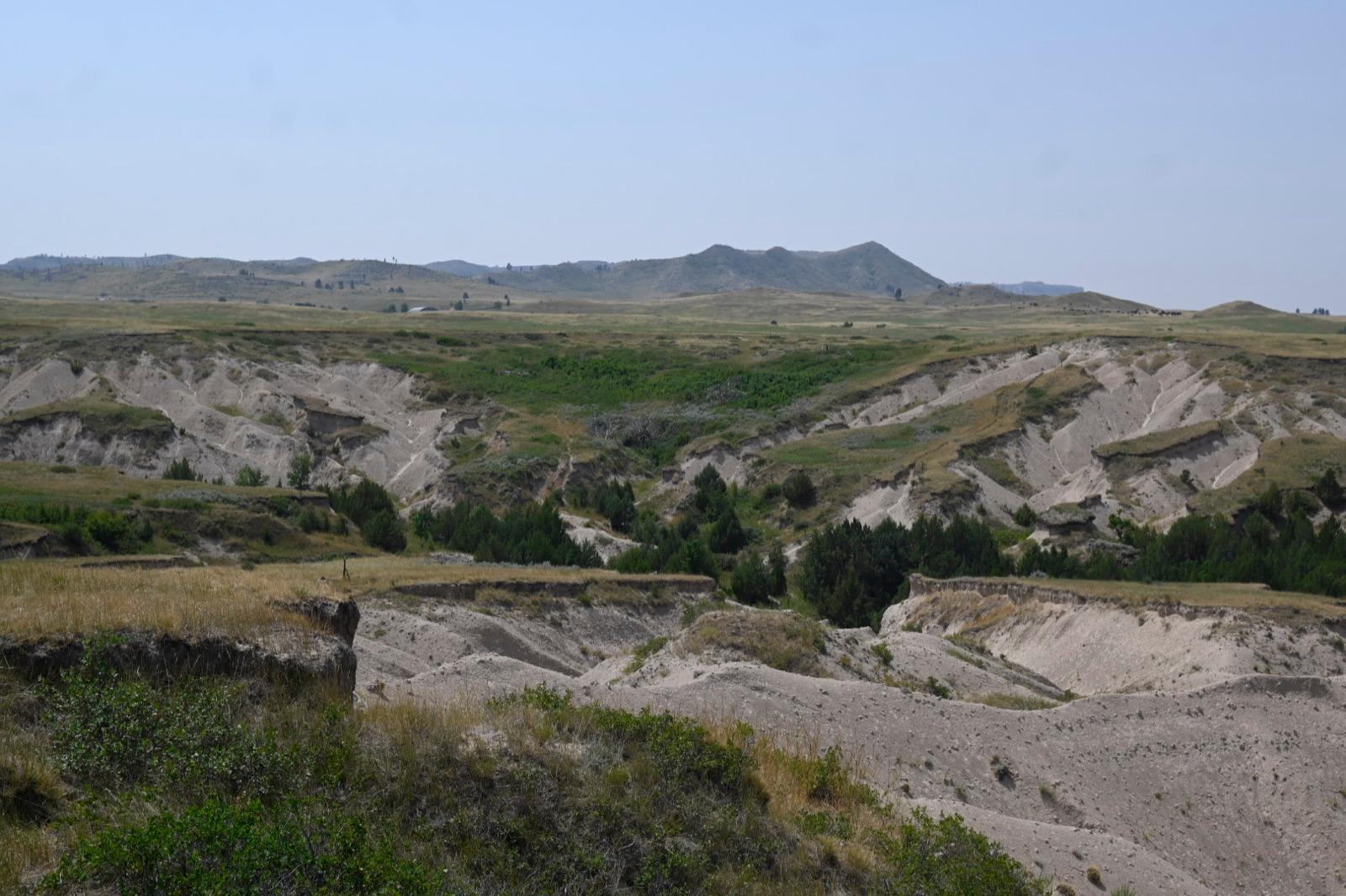 Whitehead Creek badlands in the Oglala National Grassland near Montrose, Sioux County, Nebraska