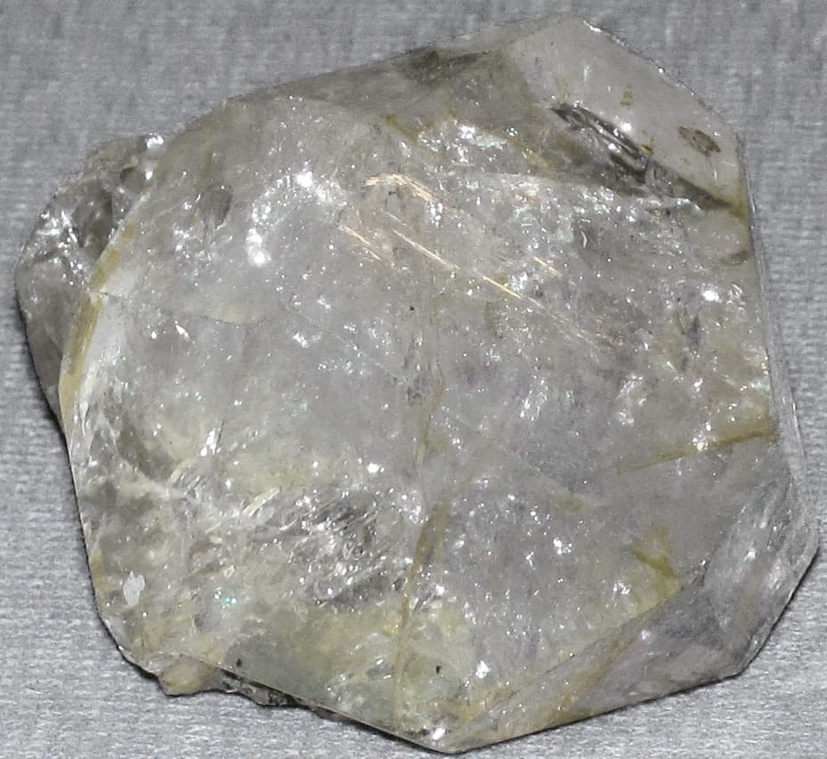 Herkimer diamond, a doubly terminated quartz crystal from the Herkimer district, New York