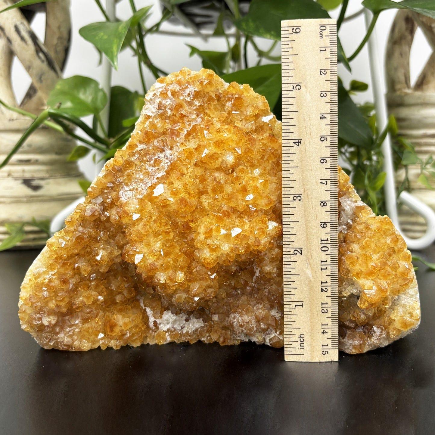 Yellow Citrine Crystal Cluster Geode   RGD807 – Gem Avenue at Spectrum Sunstone Mine, Lake County, Oregon