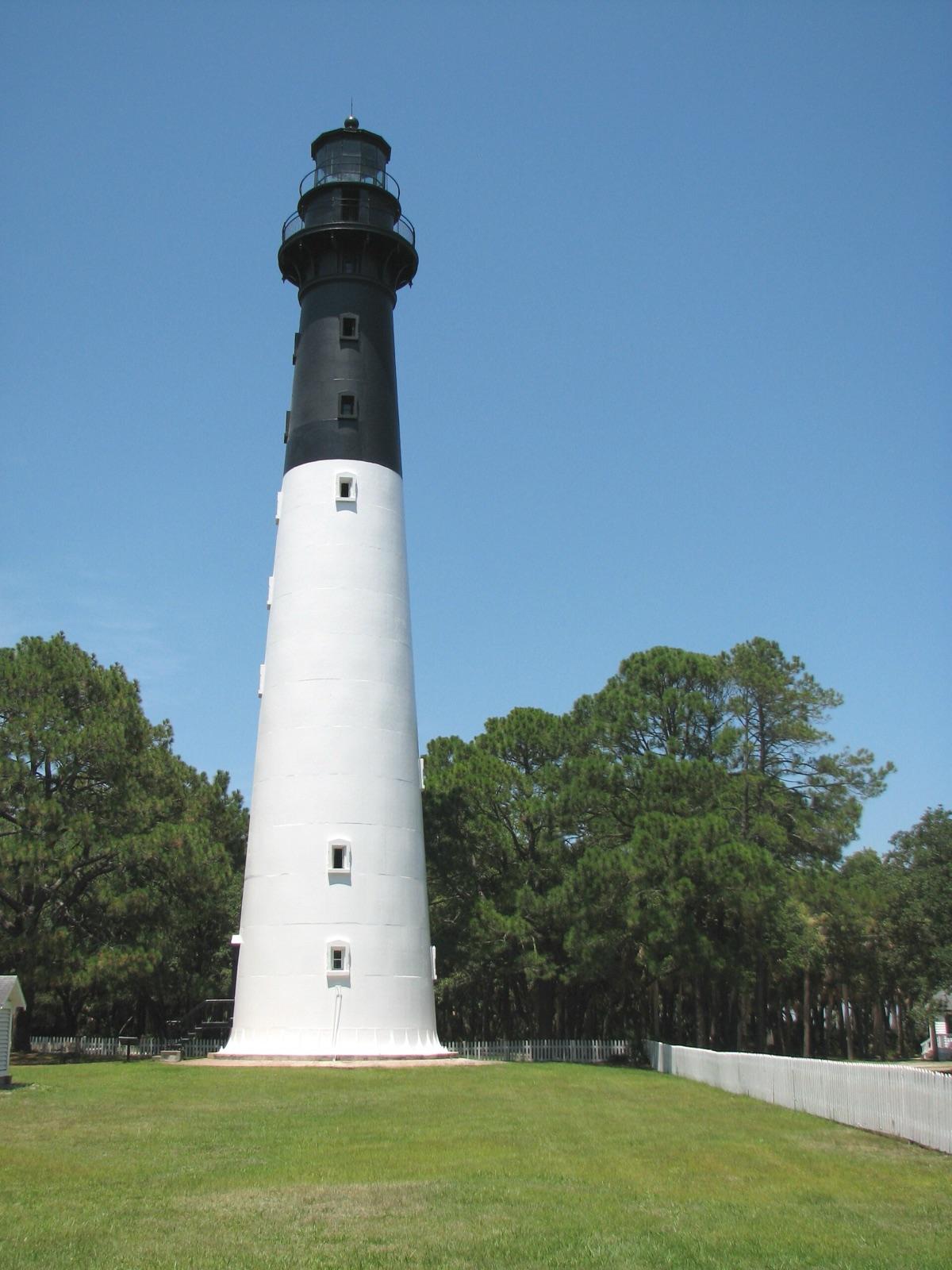 The Hunting Island Lighthouse in Hunting Island State Park, Beaufort County, South Carolina
