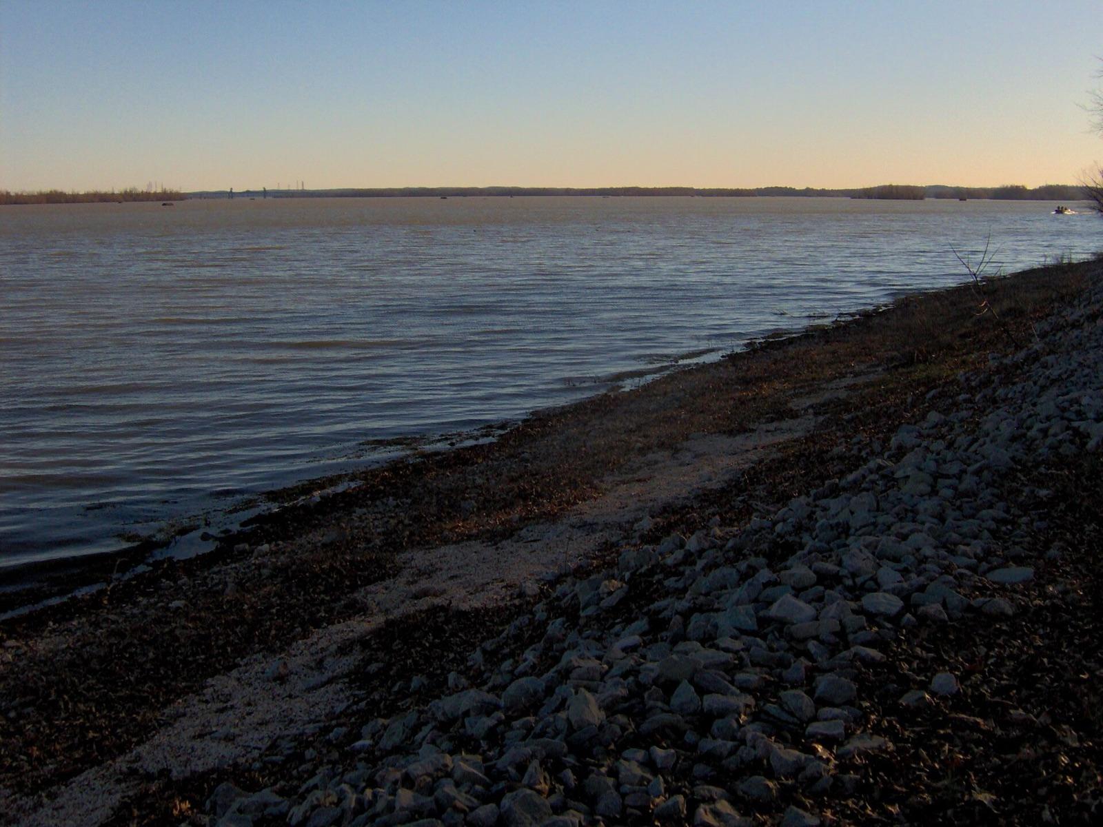 The Tennessee River at Kentucky Lake in West Tennessee, upstream of Decatur County