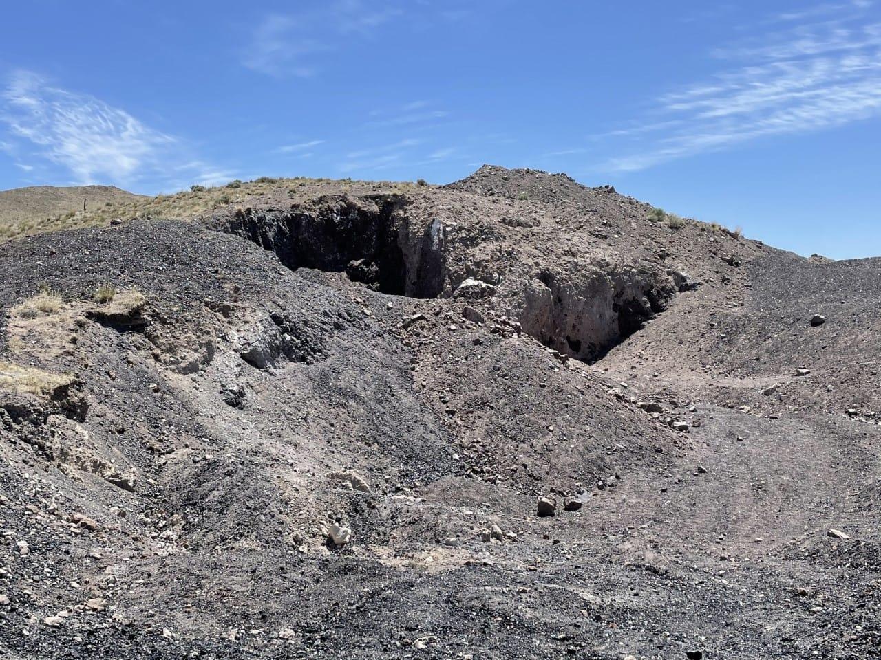 Obsidian Pit at Black Rock, Millard County, Utah