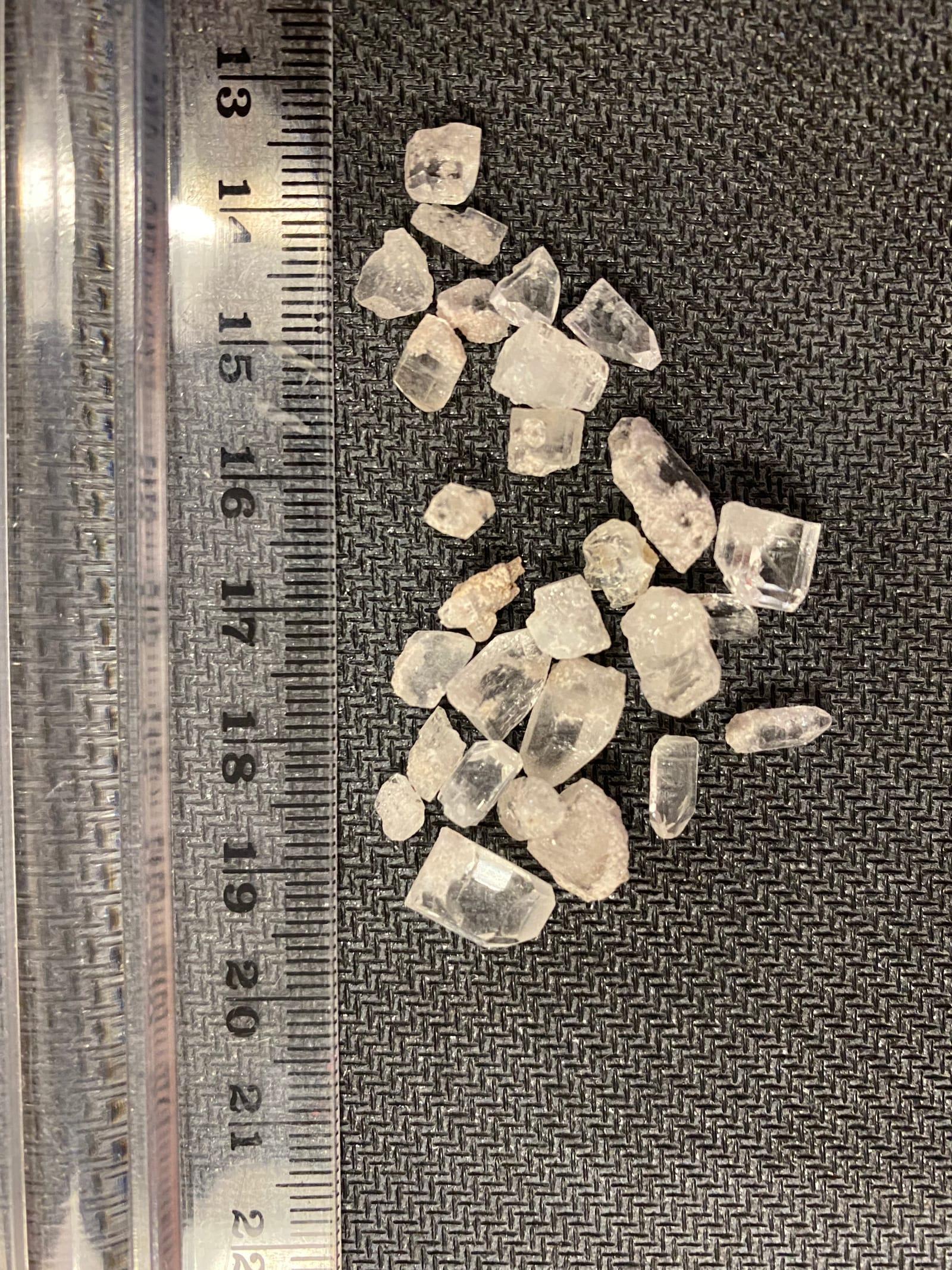 Topaz crystals at Topaz Dome Quarry, Juab County, Utah