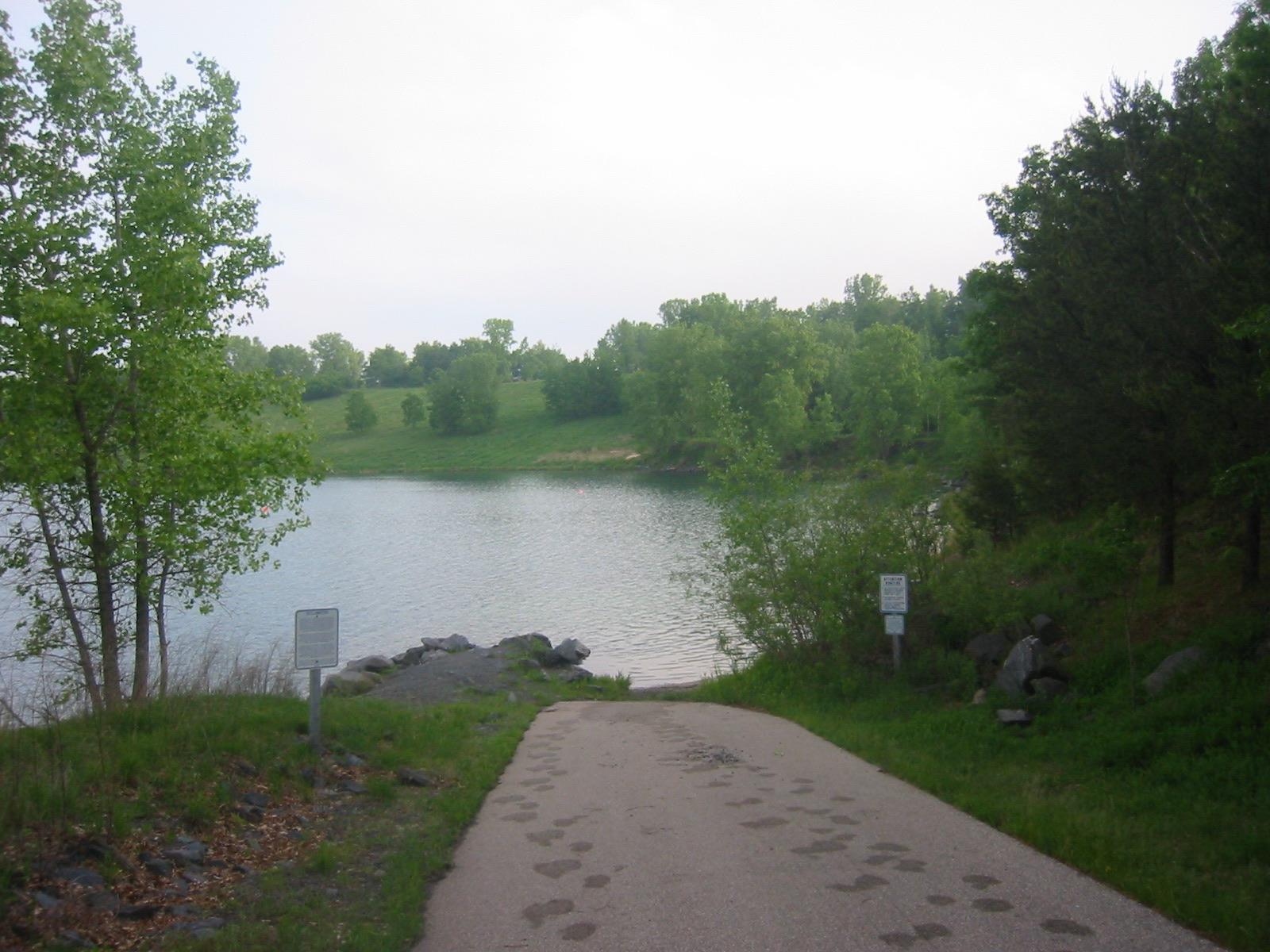 Wazee Lake, the flooded Jackson County iron mine now a recreation area near Black River Falls, Wisconsin