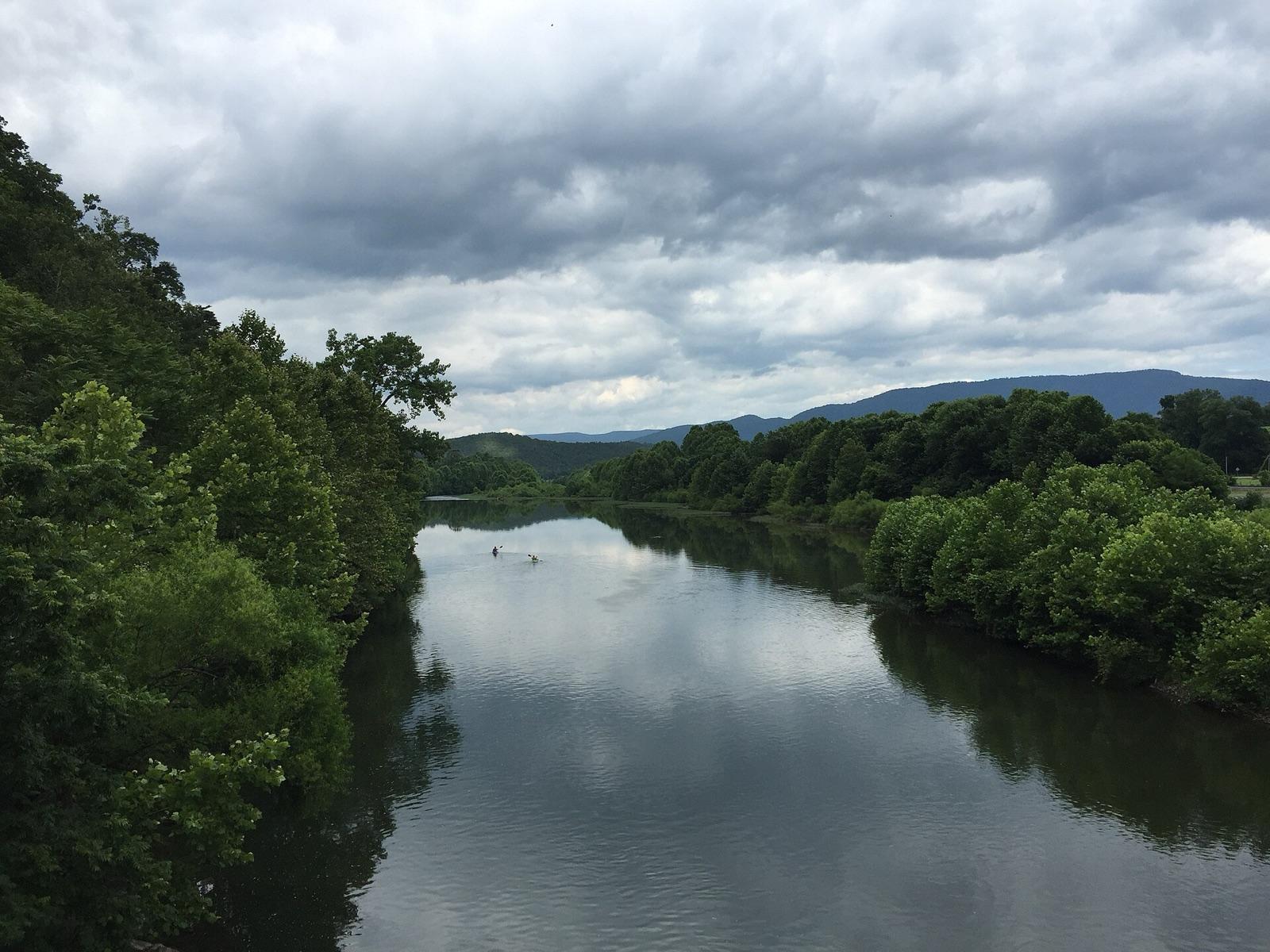 The South Branch Potomac River at Petersburg Gap, near Petersburg, West Virginia.